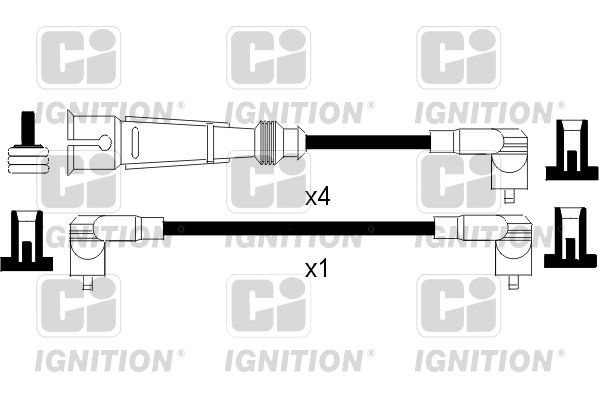 QUINTON HAZELL Augstsprieguma vadu komplekts XC1097